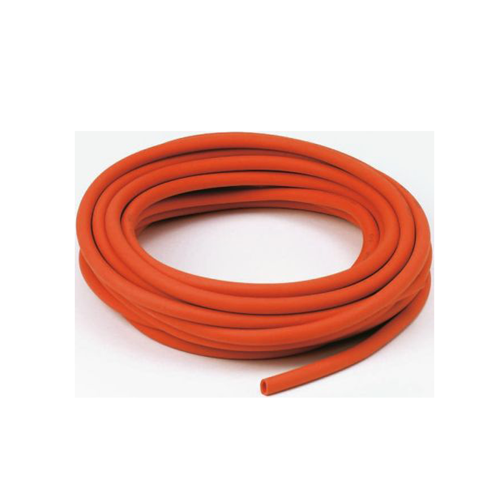 Natural red rubber tubing, normal wall, 10 metre coil